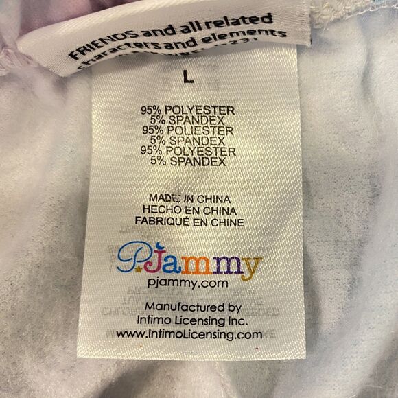 FRIENDS TV Show P.Jammy Whimsey 2-pc PJ Set Pink Tie Dye Fleece Spandex NWT Lg - Picture 11 of 16